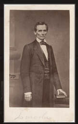Postcard photo of Abraham Lincoln